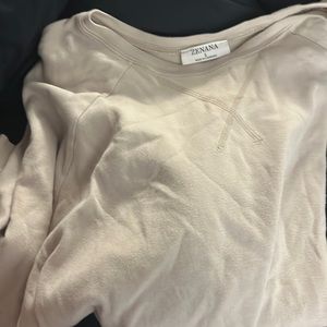 cream oversized crewneck